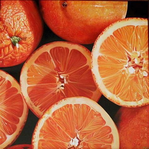 "Oranges" - Jacques Bodin {contemporary realism art fruit still life #hyperreal painting ...