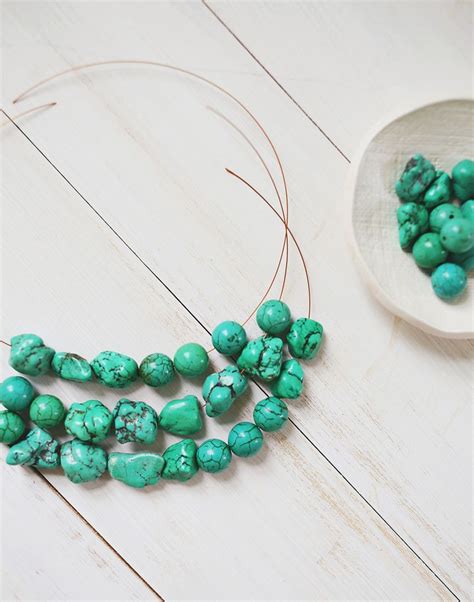 How to Make a Simple Beaded Necklace - A Beautiful Mess