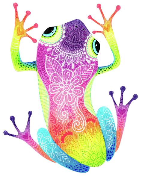 Rainbow Frog Digital Art by Hello Angel | Fine Art America