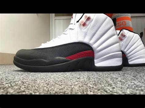 First Look:Air Jordan 12 Red Taxi HD On Feet - YouTube