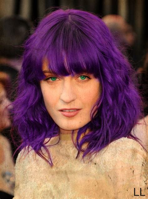 Florence Welch Purple Hair and Turky Eyes... by ~Lovegoodlove on ...