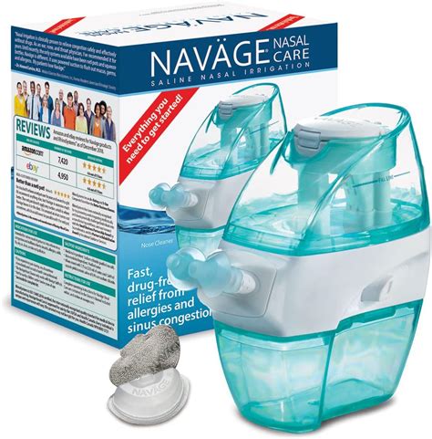 navage Nasal Care Combo Cleanser Counter Box,18 Salt Pods Capsules ...