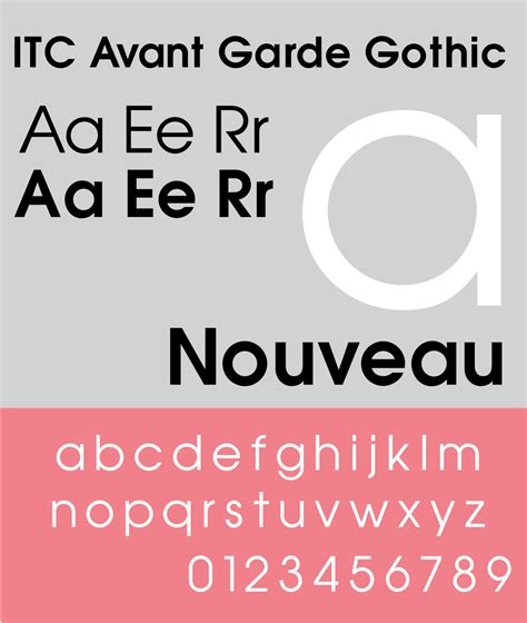 ITC Avant Garde Gothic Font - Download Free Fonts