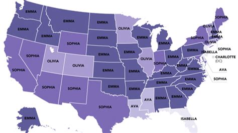 The Most Popular Baby Names in Each State | Mental Floss