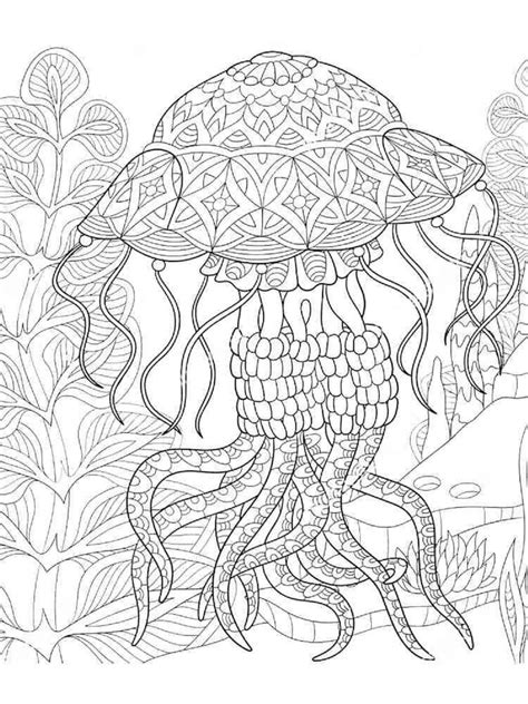 Nice Jellyfish Mandala coloring page - Download, Print or Color Online for Free