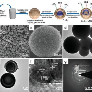 The preparation and structural characterization of Co3O4‐HoMS. a)... | Download Scientific Diagram