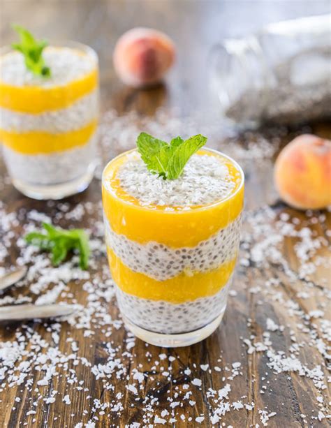 Chia Pudding Recipe with Peaches and Coconut | One Ingredient Chef