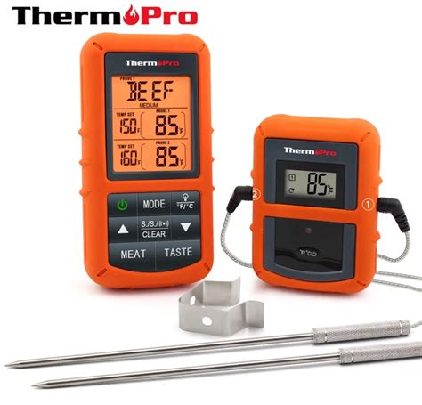 ThermoPro TP 20 Remote Wireless Digital Meat BBQ, Oven Thermometer Home Use Stainless Steel ...