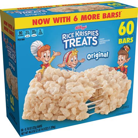 Kellogg's Original Rice Krispies Treats, 60 / Carton (Quantity ...