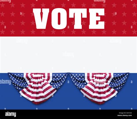 Election Poster Background: Red, white and blue election/campaign poster or background with ...