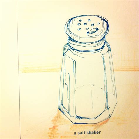 642 things to draw: 7. a salt shaker