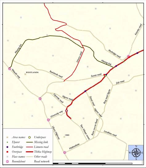 Map showing location of the 'Missing Link' road. | Download Scientific Diagram