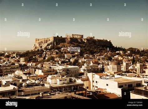 Athens skyline rooftop view, Greece Stock Photo - Alamy