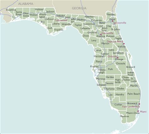 County Zip Code Wall Maps of Florida - marketmaps.com