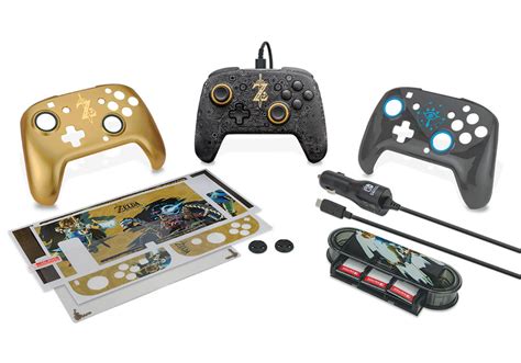 Nintendo Legend of Zelda Breath of the Wild Nintendo Switch Controller And Faceplate, Adaptor ...