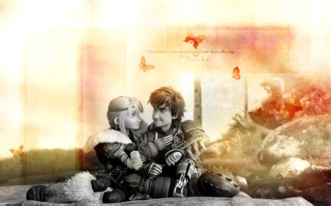 Astrid and Hiccup - HQ wallpaper - How to Train Your Dragon Wallpaper (37178569) - Fanpop