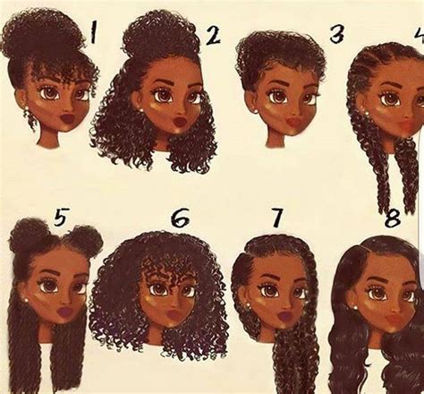 Which you prefer? 🤔🤗👌 | Cartoon hair, Black curly hair, Curly hair styles