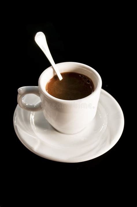 Cup Of Coffee With Spoon Stock Image - Image: 15904301