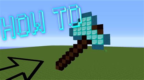 Minecraft : How To Make A Diamond Axe Pixel Art /W Killerkev - YouTube