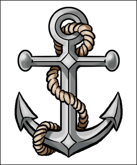 Navy Anchor Logo Tattoo