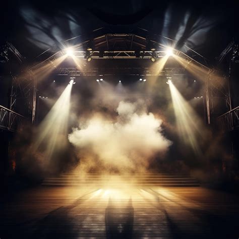 Premium Photo | Smoke effect on the stage