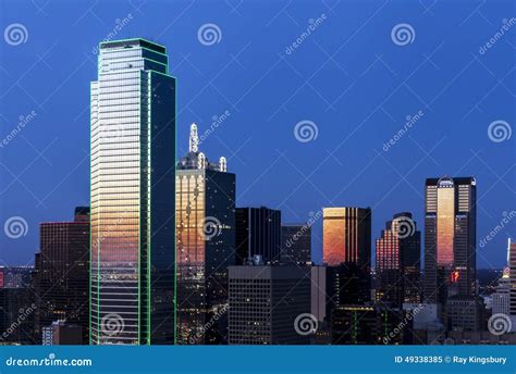 Dallas Skyline stock image. Image of downtown, skyscraper - 49338385