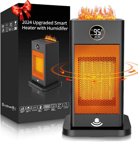 Amazon.com: Space Heater with Humidifier,2024 Upgraded Space Heaters ...