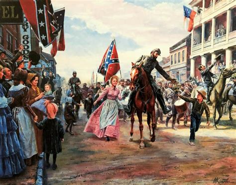 Mort Kunstler Civil War Print - Jackson Enters Winchester Custom ...