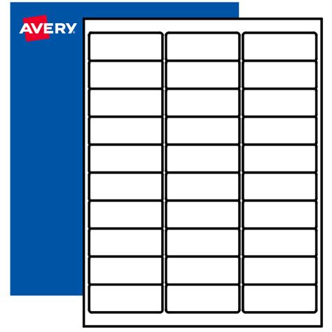 avery labels for shipping, with the words avery on it in red and blue background
