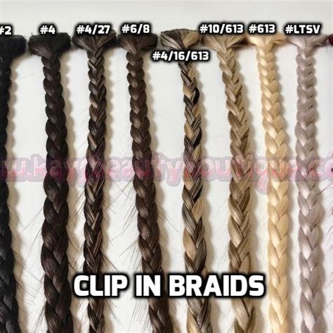 Clip in Braids - Etsy