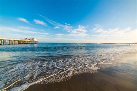 Malibu pier at sunset stock photo. Image of beauty, architectural ...