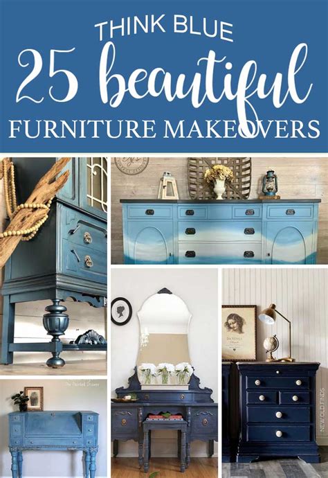 25 BEAUTIFUL BLUE Painted Furniture Ideas - Salvaged Inspirations