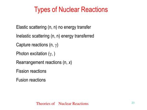 PPT - Nuclear Reactions with respect to other changes PowerPoint ...