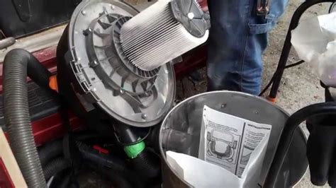 How to Install Rigid 16 Gallon Shop Vac Bag and Filter - YouTube