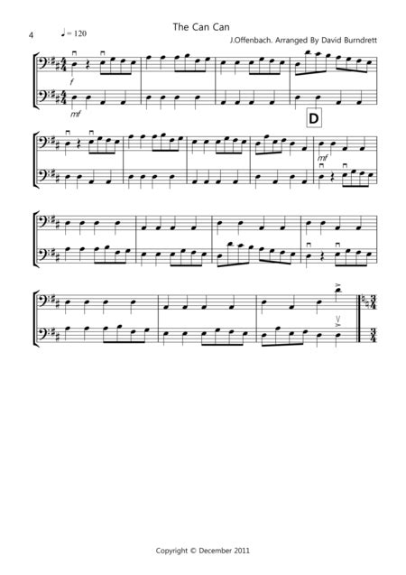 8 Easy Duets For Cello And Double Bass Free Music Sheet - musicsheets.org