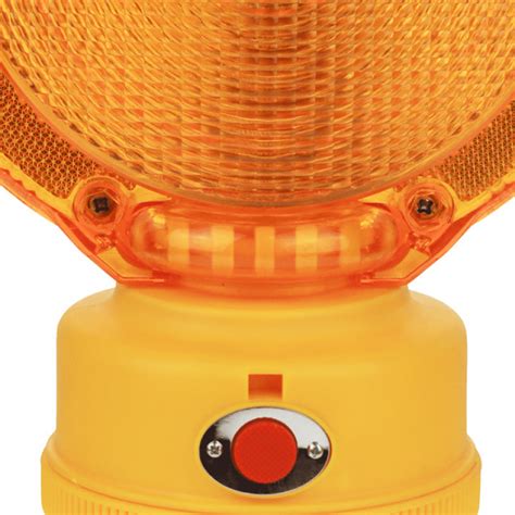 Traffic Cone and LED Barricade Light 7'' Head Dia. Amber| Toolots