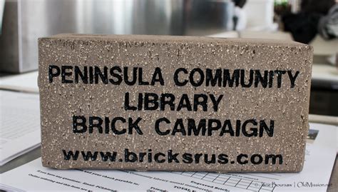 Buy a Brick! Support the New Peninsula Community Library!