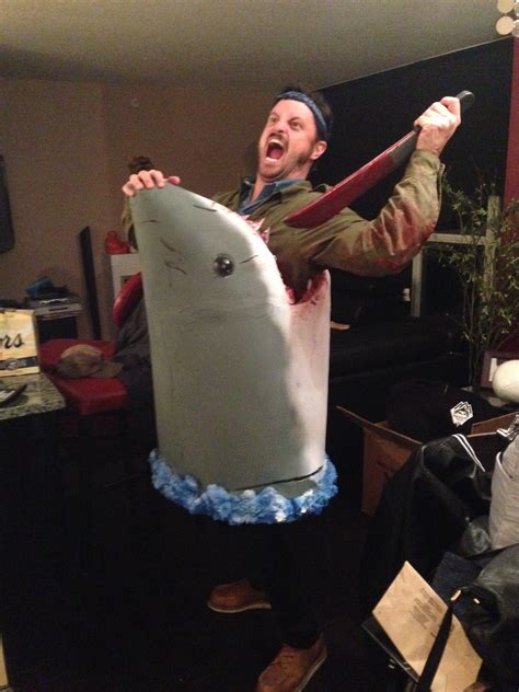 Donavon S's Jaws halloween costum | Horror costume, 80s halloween costumes, Shark costumes