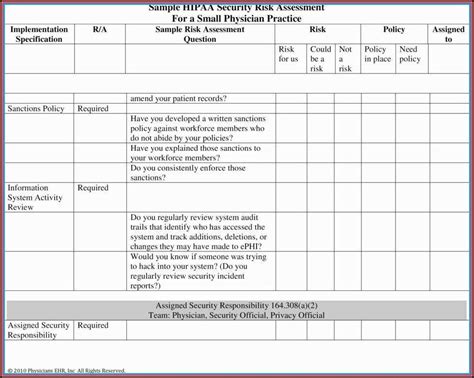 Hipaa Risk Assessment Template Pdf Template 1 Resume Examples | Porn Sex Picture