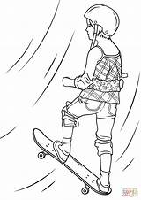 Girl Skateboarder coloring Page  Free Printable Coloring Pages sketch template