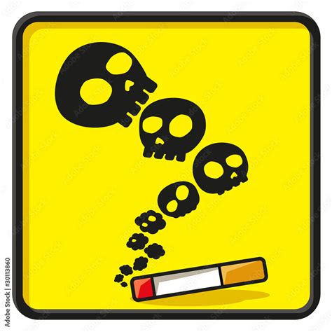 funny no smoking sign Stock Vector | Adobe Stock