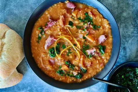 Smoked Ham Hock And Red Lentil Soup - Recipe Winners