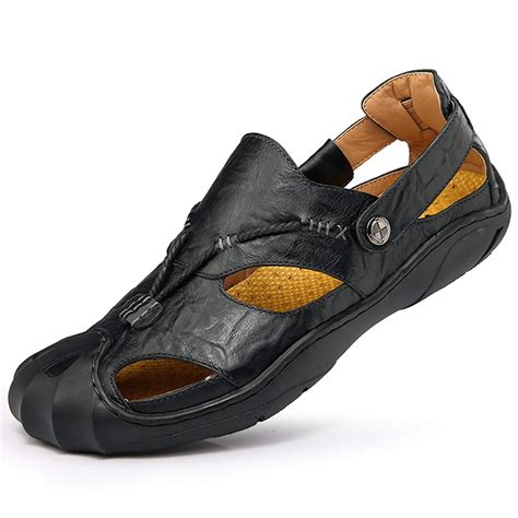 Cheap Mens Leather Sandals Closed Toe, find Mens Leather Sandals Closed ...