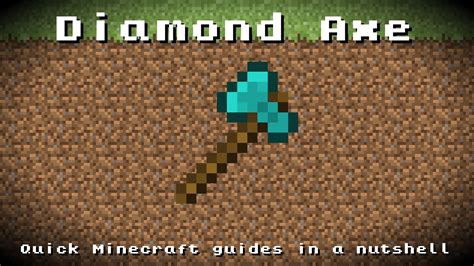 Minecraft - Diamond Axe! Recipe, Item ID, Information! *Up to date!* - YouTube