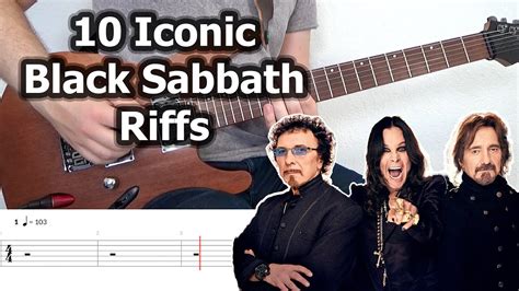 10 Iconic Black Sabbath Riffs | Guitar Tabs Tutorial - YouTube