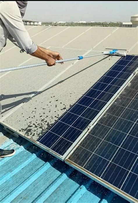 Solar Panel Cleaning Kit 3 Meters Pole Length at Rs 1450 | Solar Panel Cleaning Brush | ID ...