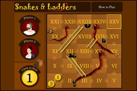 Roman Numerals: Snakes and Ladders Roman Numerals Game