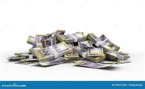 Stack of 1000 Bangladesh Taka Notes Isolated on White Background Stock ...