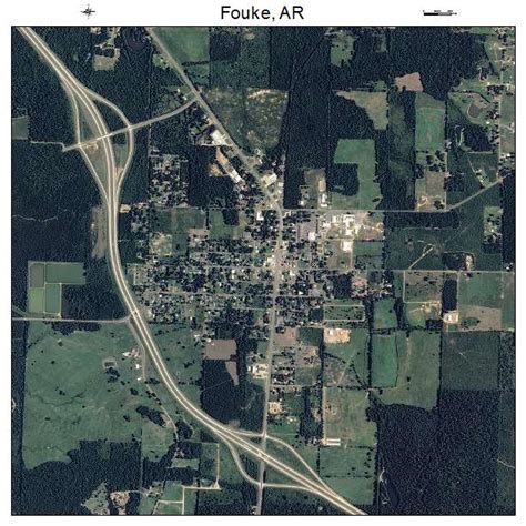 Aerial Photography Map of Fouke, AR Arkansas