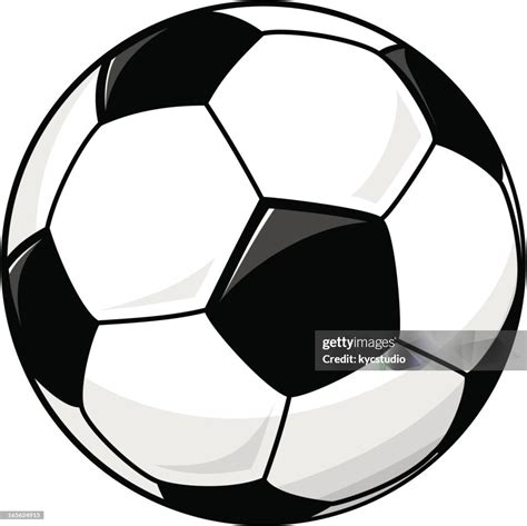 Drawing Of A Black And White Soccer Ball High-Res Vector Graphic ...